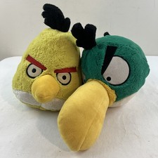 Angry Birds Chuck the Yellow Bird 10" Green Toucan Plush Toy Commonwealth 2010