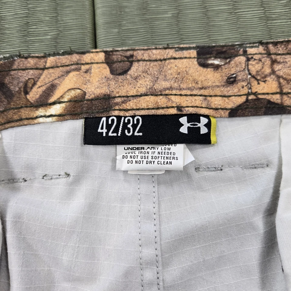 Under Armor Storm Hunting Pants Men's 42 x 32 Field Realtree Camo Cargo 1238327 - Image 3 of 4