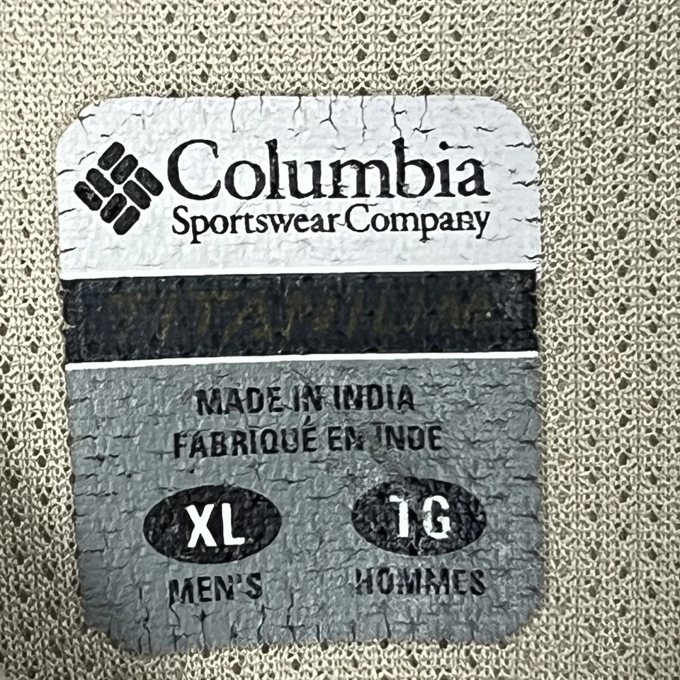 Camisa de manga corta Columbia Titanium XL beige ventilada para hombre Foto 4 de 4