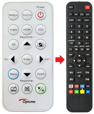 Fernbedienung geeignet für OPTOMA S-310E | S310E | S312