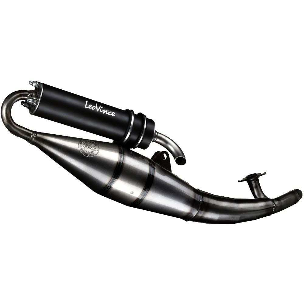 4065B - Scarico LeoVince HAND MADE TT Alluminio APRILIA SR 50 MOTARD