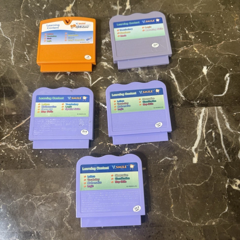 5 VTech V.Smile & V.Smile Motion cart. Cars x2, Toy Story 2, Scooby-Doo, Shrek - Image 2 of 4