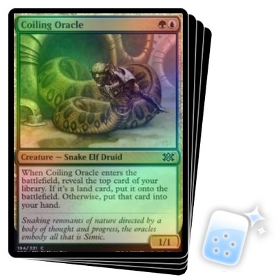 FOIL COILING ORACLE X4 Double Masters 2022 Magic MTG MINT CARD