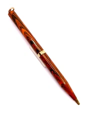 Waterman Red Ripple Ebonite Gold Filled Mechanical Pencil - Functioning