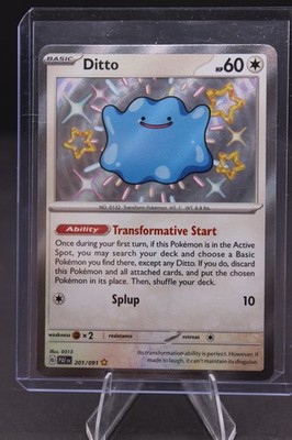 Ditto 201/091 Shiny Rare Pokemon Paldean Fates