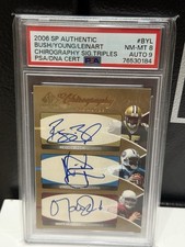 2006 SP Authentic Chirography AUTO Reggie Bush Leinart Young RC - PSA 8 - /20