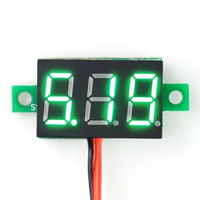 0,28'' Mini Digital-Voltmeter mit LED Anzeige, 3,2-30V, 2-Wire, grün