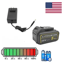 DeWALT 20V 5.0Ah Battery with Charger Kit - Power Tool Battery Pack
