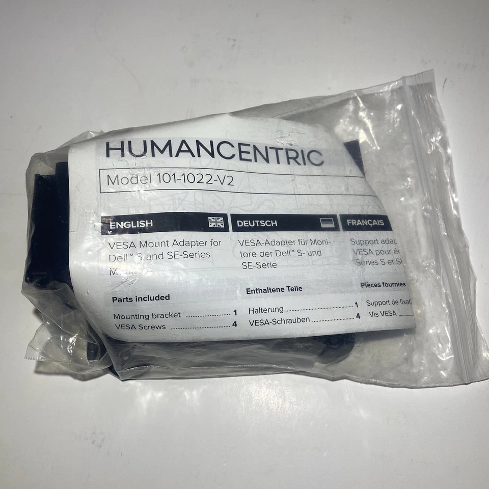 HUMANCENTRIC 101-1022-V2 , VESA Mount Adapter for Dell S and SE Series Monitors - Image 3 of 4