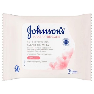 Johnson's Gesichtspflege Make up Be Gone erfrischende Tücher - 25er Pack