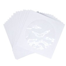 CD DVD Sleeves, DVD CD Media Envelop Sleeves Holder with Clear Window2089