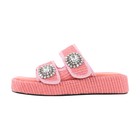 Womens Rhinestone Flip Flop Flat Slide Sandals Platform Mules Slippers Shoes US9 — photo 3