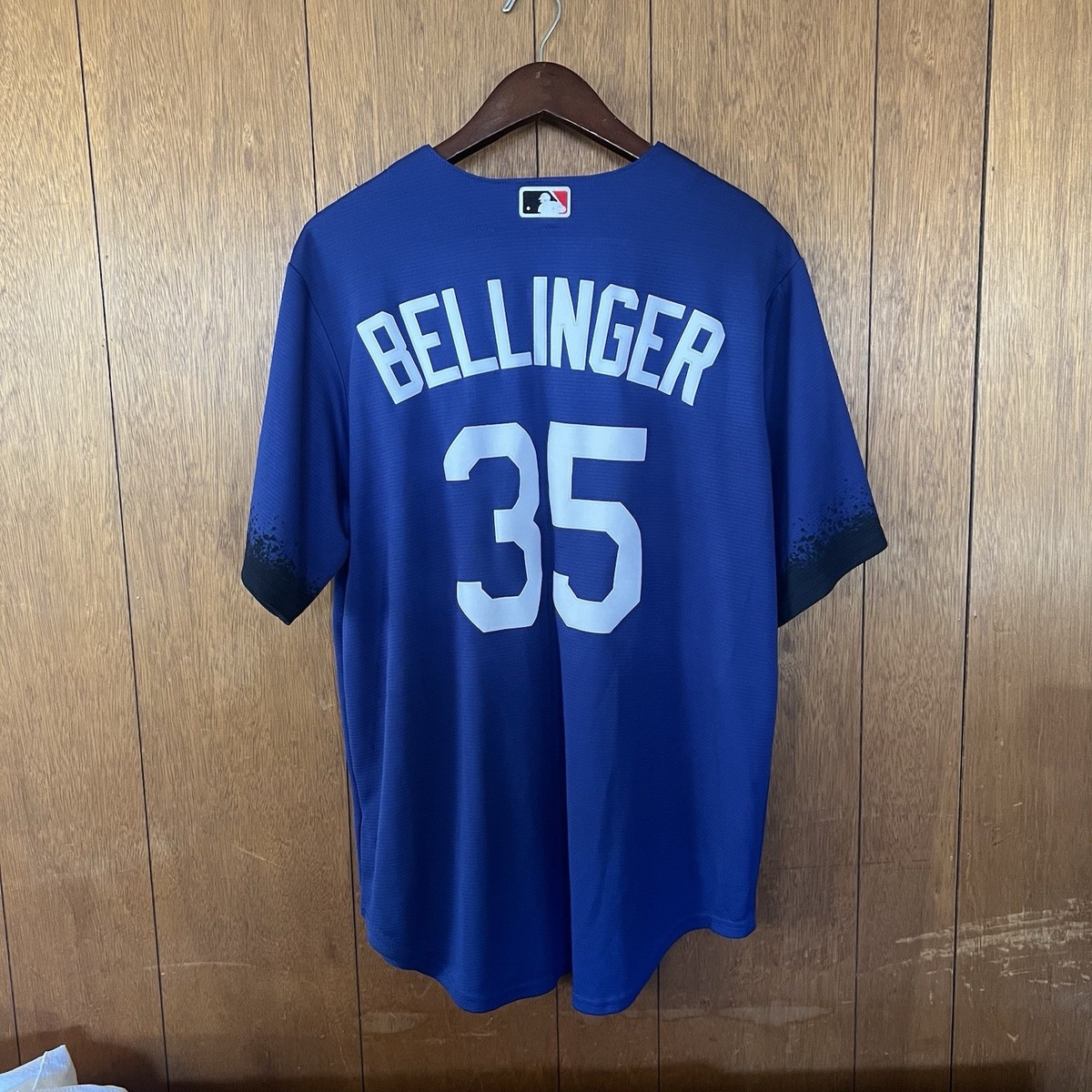 Nike Los Angeles Dodgers Cody Bellinger #35 Blue Black White MLB