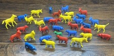 Vintage 1960s 1970s Plastic Farm Animal Toy Figures Mixed Lot Goat Pig Sheep 34