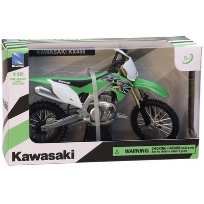 New-Ray Kawasaki KX 450F Green 1/12 Diecast Motorcycle