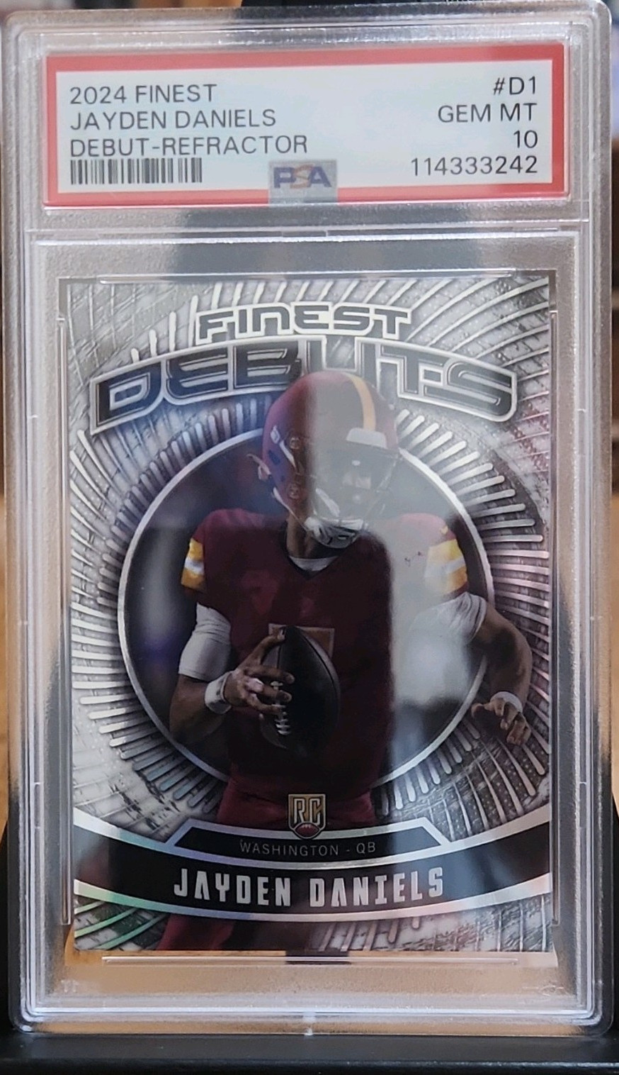 Jayden Daniels Topps Finest Debut #D1 Refractor