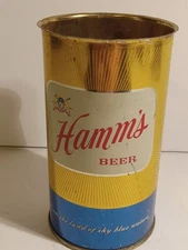 Hamm's Steel Beer Can 12 oz No Top Empty
