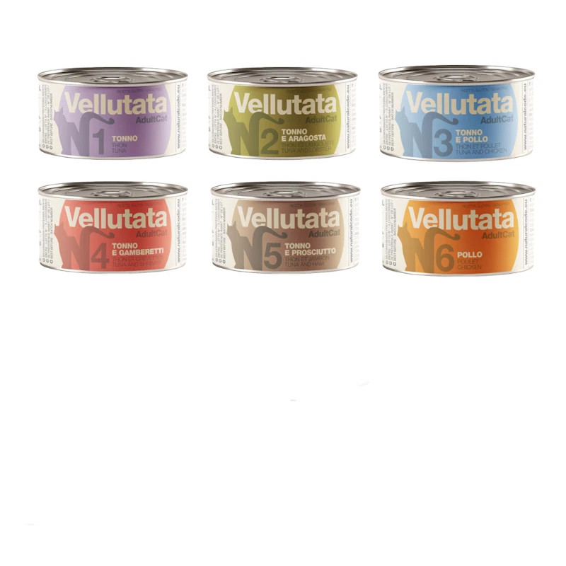 Natural Code Vellutata Umido Gatto 24 Lattine 85g - Scorta Convenienza