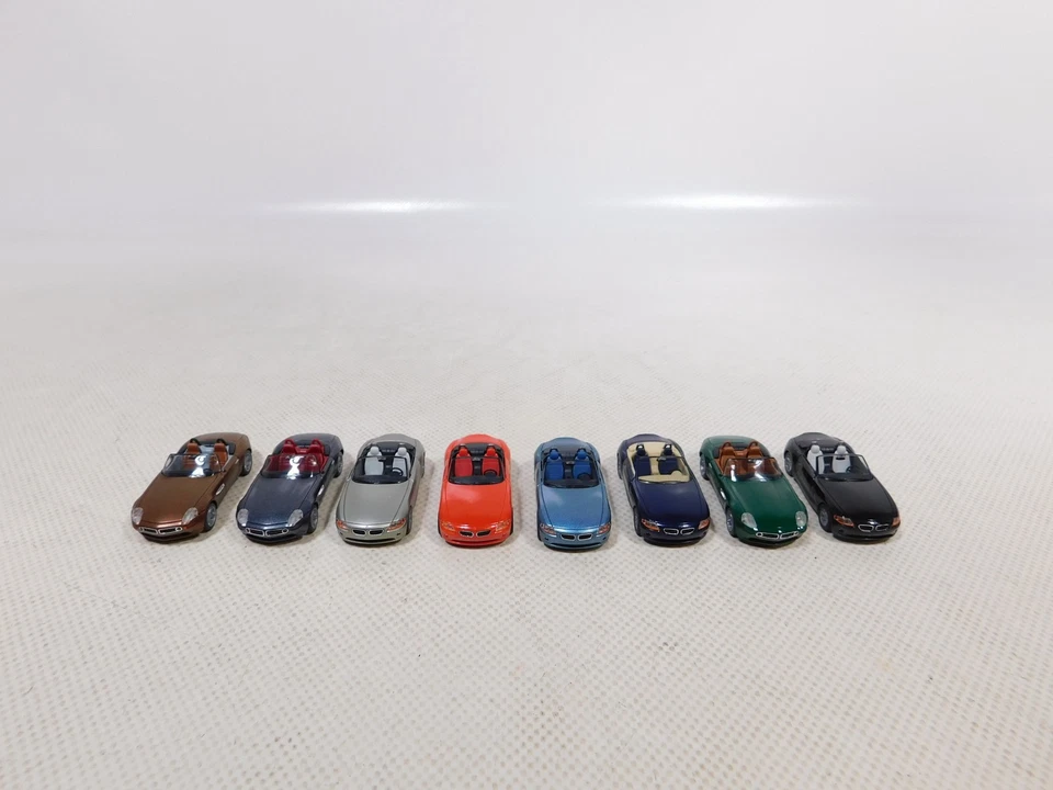 Herpa 1:87 H0 8x Modello Auto PKW Roadster BMW Z4 Z8 Molto Buono #EI81-0,5 - Immagine 4 di 4