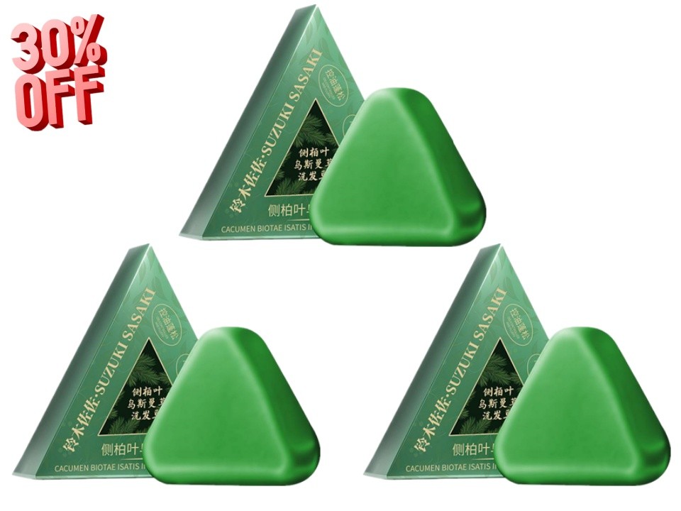 Suzuki Sasaki Cypress Leaf Shampoo Bar, Polygonum Multiflorum