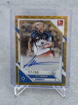 Topps Chrome Bundesliga 2025/26 Miro Muheim /50 Autogramm Hamburger SV