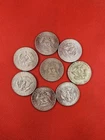 40% Silver Kennedy Half Dollar Coins Lot Of 8 Mixed Dates 1965-1969