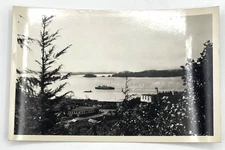 Steamship Harbor View Postcard Prince Rupert BC Canada RPPC Photo c1940