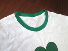 Coors Light Beer St Paddy's Day Ringer T Shirt White Green Shamrock XL PROMO NOS — photo 4
