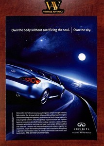 Infiniti G37S Sedan Print Ad - Own The Body Without Sacrificing The Soul