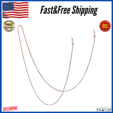 Stainless Steel Eyeglass Holder Chain Eyeglass Necklace Chain Rose Gold Non-Slip