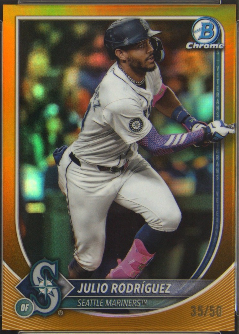 2025 Bowman Chrome - Julio Rodriguez, Julio Rodriguez #66 Gold