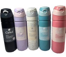 Cirkul 26oz Strawsip Flip Bottle Charmed, Pacific, Onyx, Luxe Leopard, Day Dream
