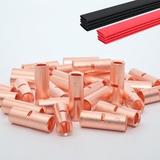 SVAAR 6 Gauge Wire Butt Connectors 24PCS 6 AWG Non Insulated Butt Splice Conn...