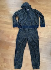 Johnny Was LA Animal Print Jogger Lounge Set XL Hoodie L Jogger Pants