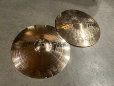 14" Paiste PST 8 ROCK Hi Hat Set NICE HATS VIDEOFILE #SL5