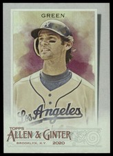 2020 Topps Allen & Ginter #332 Shawn Green Silver Portrait Dodgers NM+