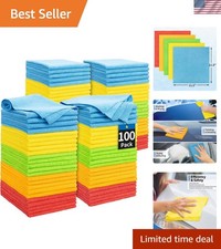 Microfiber Cleaning Cloth, 100 Pack Cleaning ...