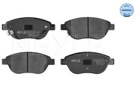 Meyle Bremsbelagsatz Scheibenbremse 025 239 8119/W FüR Fiat Opel 500L Corsa S07