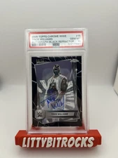 2025 Topps Chrome WWE Trick Williams #15 Black Refractor /10 PSA Gem mint 10