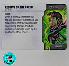 WizKids HeroClix Resolve The Green 0S007 DC Lantern Legacy Set New One-Shot Card