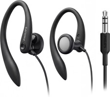 PHILIPS SHS3200BK/37 Flexible Earhook Headphones, Black