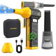 Cordless Rechargeable Electric Air Duster, 3-in-1 Compact Turbo Jet Dust Blow...