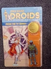 Star Wars Boba Fett Figure Sealed On Droids Cardback W/Custom Coin (READ...