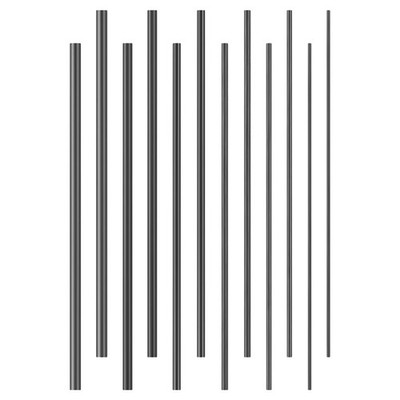 12Pcs Carbon Fiber Rods for Fishing Pole Repair Kit Lightweight Durable