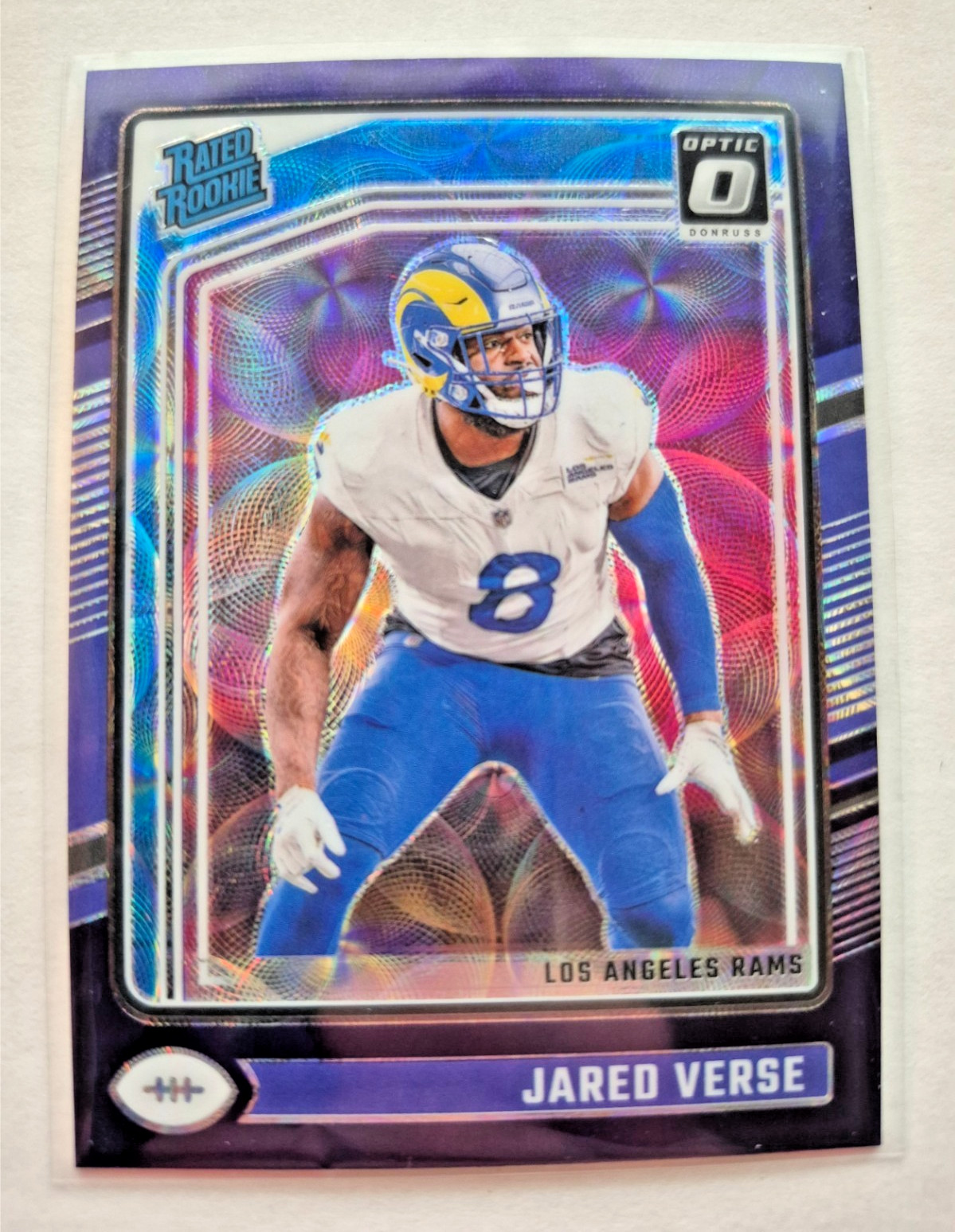 Jared Verse 2024 Donruss Optic Preview Blue Scope Prizm Rated Rookie