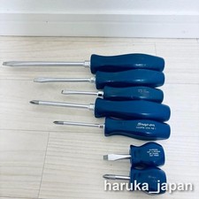 Snap-on 7pc Blue Hard Grip Combination Screwdriver Set Used Snap-on 7pc Blue Hard Grip Combination Screwdriver Set Used