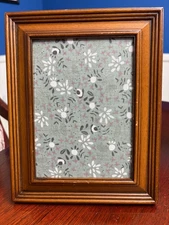5 by 7 Fabric Covered Cork Board with Vintage Frame