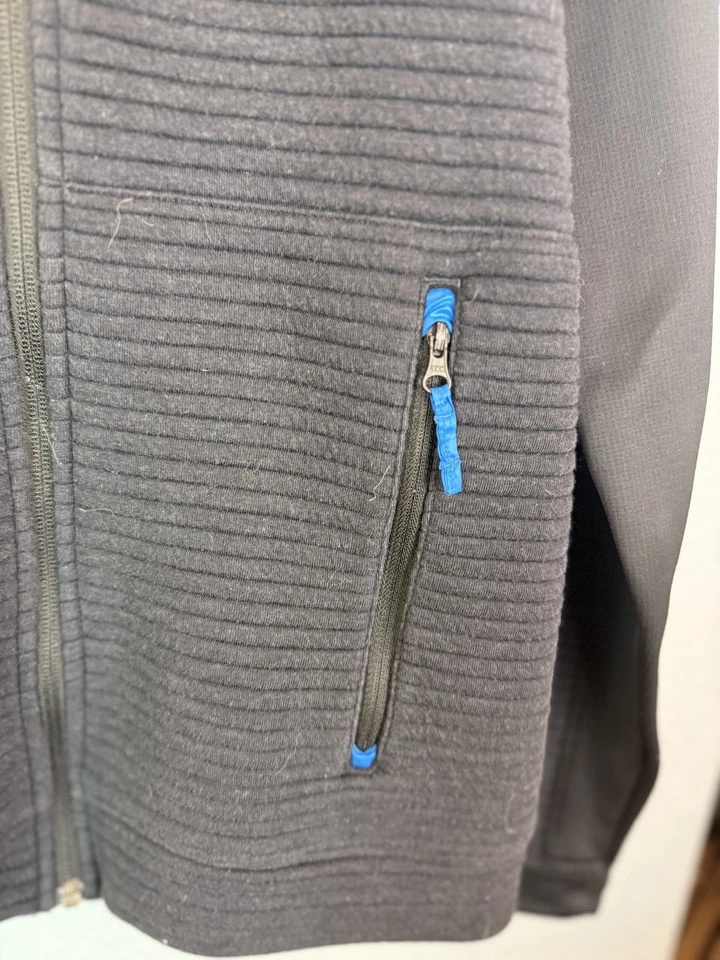 Chaqueta con Capucha Obermeyer Juvenil XL Negra Azul Cremallera Completa Con Capucha Polar Esquí al Aire Libre Foto 2 de 4