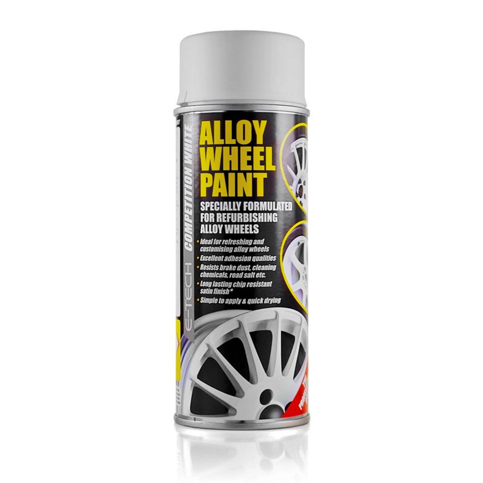 E-Tech Engineering Alloy Wheel Paint, Competition White - 400ml