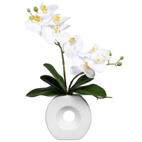 KüNstlicher Phalaenopsis 'Real Touch', Weiß, HöHe Ca. 35 Cm